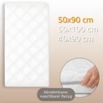 Totsy Baby Kinderwagenmatratze 90x50 cm – Atmungsaktiv & Pflegeleicht für Stubenwagen – Bild 3