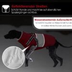 AOFITEE Hundemantel Winter für Mittelgrosse Hunde – Wasserdicht & Winddicht mit Fleece – Bild 6