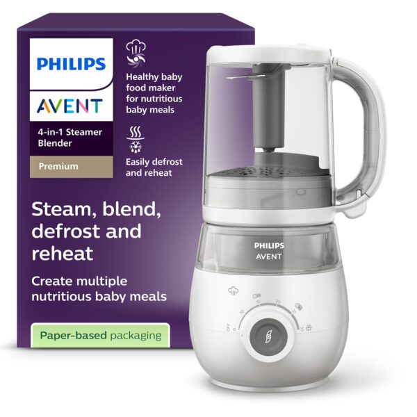 AVENT 4-in-1 Babynahrungszubereiter mit Dampfgarer & Mixer – Schonend zubereitet für gesunde Beikost