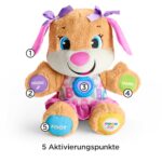 Fisher-Price Lernspaß Hundefreundin – Interaktives Lernspielzeug mit Musik & Licht ab 6 Monaten – Bild 3