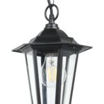EGLO Laterna 4 Aussenhängelampe – Vintage Pendelleuchte aus Aluguss & Glas, IP44 – Bild 5