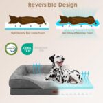 EHEYCIGA Orthopädisches Hundebett 106.5x76cm – Memory Foam Hundesofa mit Waschbarem Bezug – Bild 3