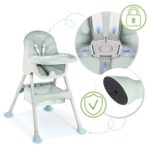 Ricokids Hochstuhl 3in1 mitwachsend – Kinderhochstuhl ab 6 Monaten mit Sicherheitsgurt – Bild 7
