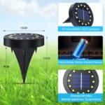 GIACOMO Solar Bodenleuchte mit 14 LED – IP65 Wasserdicht für Garten & Außenbereiche – Bild 5