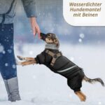 Hjyokuso Wasserdichter Hundemantel mit Geschirr – Winterjacke für kleine bis grosse Hunde S-XL – Bild 5