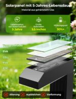 iseeway 6er-Set Solar-Wegeleuchten mit 3 Lichtfarben – 20 LEDs, IP65, bis 22h Leuchtdauer – Bild 5