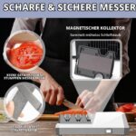 Fesatccoz Elektrischer Messerschärfer 3 Stufen – Profi-Schärfsystem mit Diamantscheiben – Bild 3