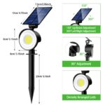 nipify Solar Strahler 4er Set mit 53 LED – IP65 Gartenleuchten mit 3 Helligkeitsstufen – Bild 6