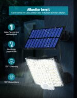 MPJ 106 LED Solarleuchte mit Bewegungsmelder – IP65 Wandleuchte für Garten (2er Set) – Bild 5
