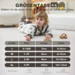 MIKAFEN Baby Schlafsack 2,0 Tog mit Füssen – 100% Baumwolle, abnehmbare Ärmel für 18-36 Monate – Bild 5