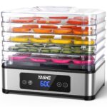 YASHE Dörrautomat mit 5 Edelstahl-Gittern – 400W Dörrgerät mit Timer & Temperaturregelung