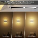 ChangM LED Wandleuchte 12W mit Drehschalter – Warmweiss Innenleuchte für jeden Raum – Bild 2