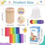 3-in-1 Montessori Holzspielzeug ab 1 Jahr – Motorik & Sortierspiel mit Zubehör – Bild 6