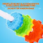 NiToy Stapelturm 41 cm mit Drehfunktion – Regenbogen-Stapelringe für Kinder – Bild 6