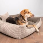 4L Textil Molly Cord Hundebett 100x80 cm – Maschinenwaschbar für mittelgrosse Hunde – Bild 4