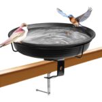Zipada Vogeltränke Balkongeländer 27 cm – Hängend & Frostsicher in Schwarz