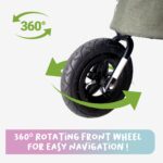 Petique Breeze Hundebuggy – Hochwertiger Hundewagen mit Fahrradanhänger-Funktion – Bild 9
