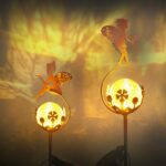 JOYCREATOR Solar Gartenleuchten 2er Set – IP65 Wasserdichte Fee Deko mit LED für Balkon & Terrasse – Bild 5
