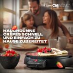 Clatronic Crêpes Maker Ø29 cm mit Antihaftbeschichtung – Professionelle Crêpes für Zuhause – Bild 8