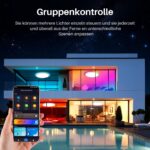 Ikodm 2x 24W Smart Deckenleuchte RGBW – Sprachsteuerung & Farbwechsel für Schlaf- & Badezimmer – Bild 5