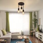 CBJKTX 3er Deckenleuchte Industrial Vintage – E27 Deckenstrahler Schwarz für Wohnraum – Bild 8