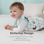 Mosebears Baby Schlafsack mit Füssen 2.5 Tog – Atmungsaktive Baumwolle für 6-18 Monate – Bild 3