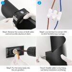 KUKAK 10W LED Wandleuchte IP65 – Innen & Außen Wandlampe 3000K Warmweiss – Bild 7