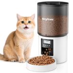 Anykuu Futterautomat 4L – Automatischer Futterspender für Katzen & Hunde mit Timer