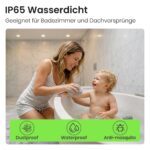 ALUSSO Metall LED Einbaustrahler 230V Dimmbar – 6er Set Badezimmer Spots IP65 – Bild 8