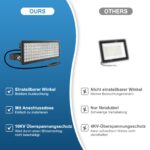 HOPEDAMAI 100W LED Flutlicht Außen – 14000 Lumen IP67 Wasserdicht für Garten & Hof – Bild 3