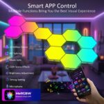 Kangtaixin Hexagon LED Gaming Wandleuchte – 8er Set RGB Panels mit App & Musik-Sync – Bild 3