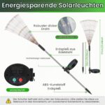 Blakapoo Solar Gartenleuchte 150 LEDs mit 8 Modi – Feuerwerk Solarlichter 4er Set – Bild 8