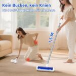 ACE2ACE Tierhaarentferner Teppich mit 1,5 m Griff – Ergonomischer Haarentferner für Hunde & Katzen – Bild 3