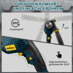 Enventor Schlagbohrmaschine 900W – 2-in-1 Bohrhammer mit 36 Zubehörteilen & 360° Griff – Bild 6