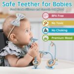 AiTuiTui Baby Hochstuhl Spielzeug mit Saugnapf – Sensorisches Lernspielzeug ab 6 Monaten – Bild 3