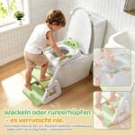 Orzbow Toilettensitz Kinder mit Treppe – 2in1 Toilettenaufsatz & Tritthocker Grün – Bild 5