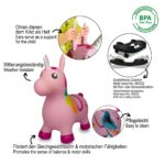 JAMARA Einhorn HoppyDoo Hüpftier – Motorikspielzeug für Kinder ab 12 Monaten – Bild 4