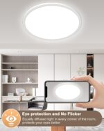 Bowfar 49cm LED Deckenleuchte 46W – Dimmbar 3000–6500K mit Fernbedienung – Bild 7