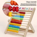 DYOUen Abakus 28 x 21 cm – Rechenschieber für Grundschüler mit Zählstäben & Zahlenkarten – Bild 4