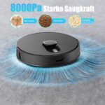 BOTLUXE E10+ Saug- und Wischroboter mit 8000Pa & LiDAR – Intelligente Reinigung für Tierhaare – Bild 2
