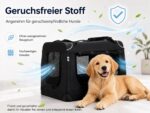 Zedelmaier Hundebox 60x42x44 cm – Faltbare Tiertransportbox für Auto & Zuhause – Bild 2