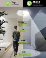 Oraymin LED-Deckenleuchte 18W mit Radar-Bewegungssensor & Dämmerungssensor – 4000K – Bild 2