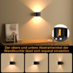 GuKKK 2er Set LED Wandleuchte mit Bewegungsmelder – Akku Wandlampe 3000K Warmweiß – Bild 4