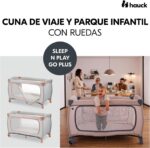 hauck Sleep N Play GO Plus Kinderreisebett mit XL Spielöffnung & Rollen – 2in1 Laufstall ab Geburt bis 15 kg – Bild 4