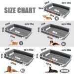 Jolibean Orthopädisches Hundebett 91x61cm – Ergonomisches Hundesofa für Mittelgrosse Hunde – Bild 6