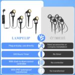 LAMPELIP 4er Pack LED Gartenstrahler 14M mit Zeitschaltuhr – Wasserdicht IP65 für Garten & Terrasse – Bild 5