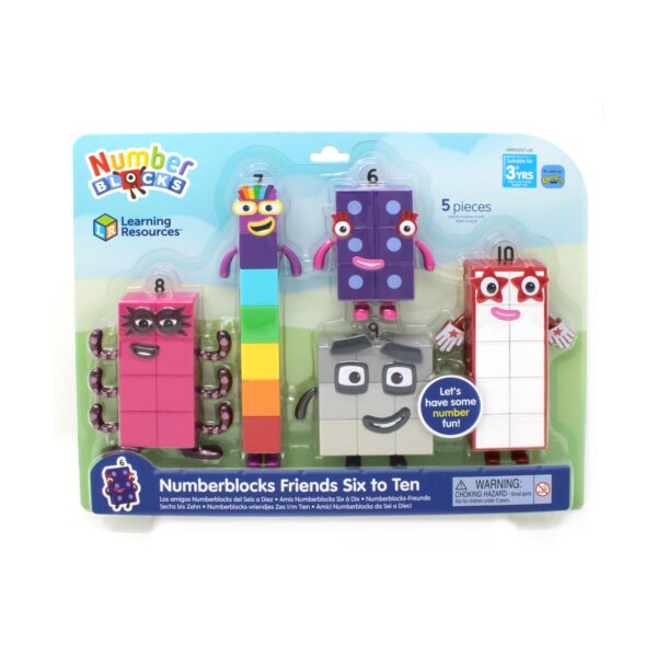 Learning Resources Numberblocks Freunde 6-10 – Offizielle Sammelfiguren für Kinder ab 3 Jahren
