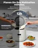 Bear 2-Tassen Reiskocher 300W – Kompakter Mini Rice Cooker mit Warmhaltefunktion – Bild 4