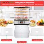 COOCHEER Dörrautomat 400W mit 8 Schalen & LCD-Display – Lebensmitteltrockner für Obst & Gemüse – Bild 4