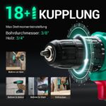 DCA 20V Akku-Bohrschrauber Set mit 2,0 Ah – 40 Nm & 25-teiliges Zubehör – Bild 3